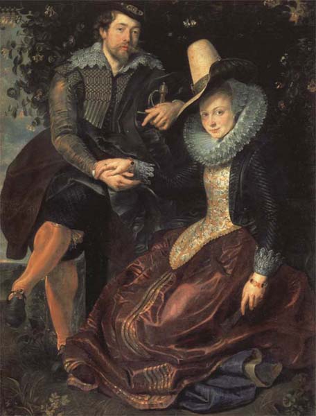 Self-Portrait with his Wife,Isabella Brant